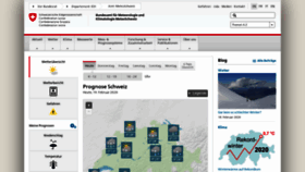 What Meteoswiss.ch website looked like in 2020 (4 years ago)
