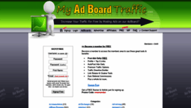 What Myadboardtraffic.com website looked like in 2020 (4 years ago)