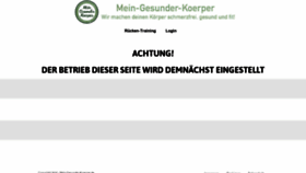 What Mein-gesunder-koerper.de website looked like in 2020 (4 years ago)