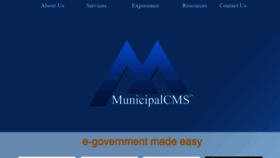 What Municipalcms.com website looked like in 2020 (4 years ago)