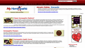 What Myhomeopathic.com website looked like in 2020 (4 years ago)