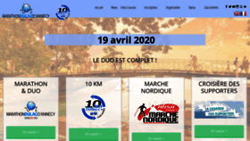 What Marathondulac-annecy.com website looked like in 2020 (4 years ago)