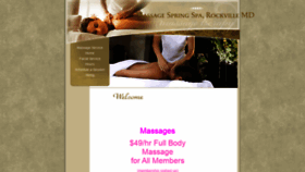 What Massagespring.com website looked like in 2020 (4 years ago)