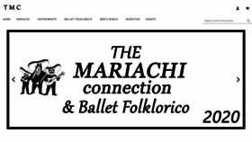 What Mariachiconnection.com website looked like in 2020 (4 years ago)