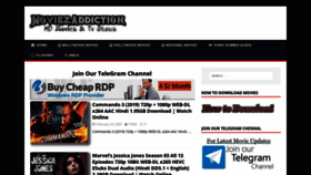 What Moviezaddiction.live website looked like in 2020 (4 years ago)