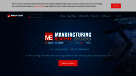 What Manufacturing-expo.com website looked like in 2020 (4 years ago)
