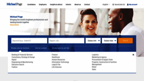 What Michaelpage.be website looked like in 2020 (4 years ago)