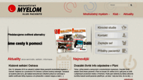 What Mnohocetnymyelom.cz website looked like in 2020 (4 years ago)