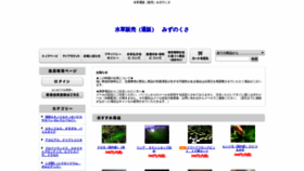 What Mizunokusa.com website looked like in 2020 (4 years ago)