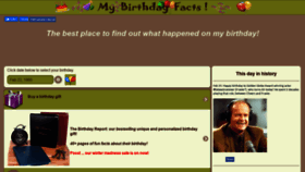 What Mybirthdayfacts.com website looked like in 2020 (4 years ago)