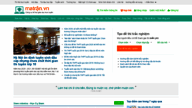 What Matran.edu.vn website looked like in 2020 (4 years ago)