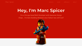 What Marcspicer.co website looked like in 2020 (4 years ago)