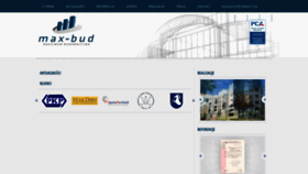 What Max-bud.pl website looked like in 2020 (4 years ago)