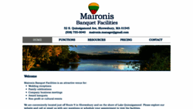 What Maironisbanquets.com website looked like in 2020 (4 years ago)
