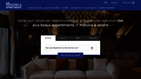 What Maisonsetappartements.fr website looked like in 2020 (4 years ago)