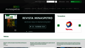 What Minaspetro.com.br website looked like in 2020 (5 years ago)