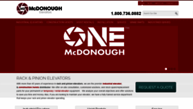 What Mcdelevators.com website looked like in 2020 (4 years ago)