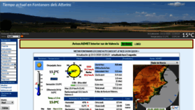 What Meteoalforins.es website looked like in 2020 (4 years ago)