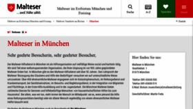 What Malteser-muenchen.de website looked like in 2020 (5 years ago)