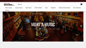 What Mojosmusic.com website looked like in 2020 (4 years ago)