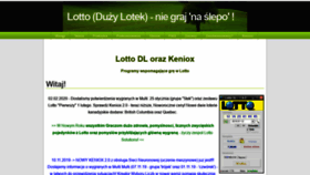 What Mojduzylotek.pl website looked like in 2020 (4 years ago)