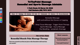 What Musclepainmassage.com website looked like in 2020 (4 years ago)