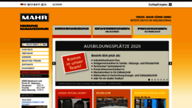What Mahr-heizung.de website looked like in 2020 (4 years ago)