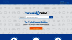 What Manualsonline.com website looked like in 2020 (4 years ago)
