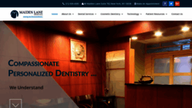 What Maidenlanedental.com website looked like in 2020 (4 years ago)