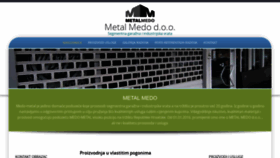 What Metalmedo.hr website looked like in 2020 (4 years ago)