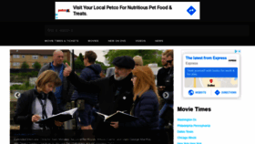 What Moviefone.com website looked like in 2020 (4 years ago)