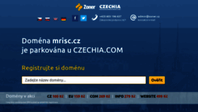 What Mrisc.cz website looked like in 2020 (4 years ago)