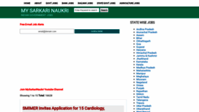 What Mysarkarinaukri.com website looked like in 2020 (4 years ago)