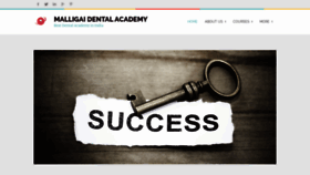 What Malligaidentalacademy.com website looked like in 2020 (4 years ago)