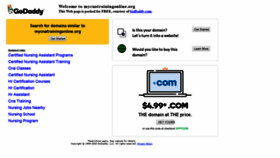 What Mycnatrainingonline.org website looked like in 2020 (4 years ago)
