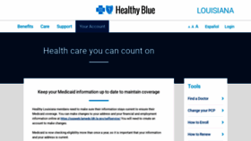 What Myhealthybluela.com website looked like in 2020 (4 years ago)