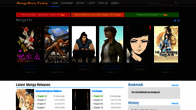 What Mangahere.today website looked like in 2020 (4 years ago)
