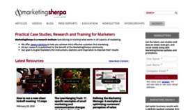 What Marketingsherpa.com website looked like in 2020 (4 years ago)