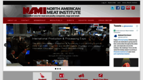 What Meatinstitute.org website looked like in 2020 (4 years ago)