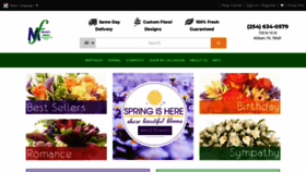 What Marvelsflowers.com website looked like in 2020 (4 years ago)