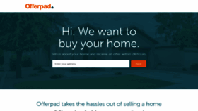 What My.offerpad.com website looked like in 2020 (4 years ago)