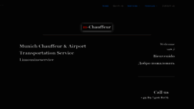 What M-chauffeur.de website looked like in 2020 (4 years ago)