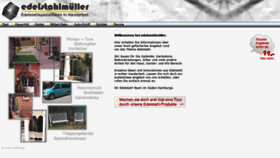 What Muelleredelstahl.de website looked like in 2020 (4 years ago)