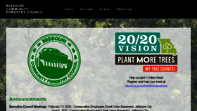 What Mocommunitytrees.org website looked like in 2020 (4 years ago)