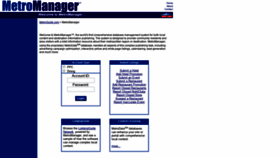 What Metromanager.com website looked like in 2020 (4 years ago)