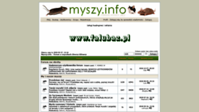What Myszy.info website looked like in 2020 (4 years ago)