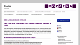 What Mozaika.eu website looked like in 2020 (4 years ago)