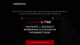 What Membersonic.com website looked like in 2020 (4 years ago)