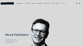 What Macroberts.com website looked like in 2020 (4 years ago)