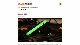 What Makewerks.com website looked like in 2020 (4 years ago)